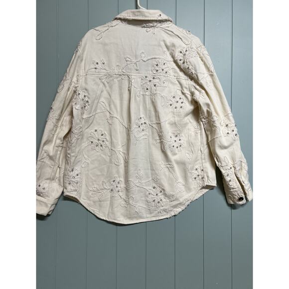 Monaliza Women’s Gold Blouse Top Size M Short Sleeve Casual Lightweight - Picture 4 of 6